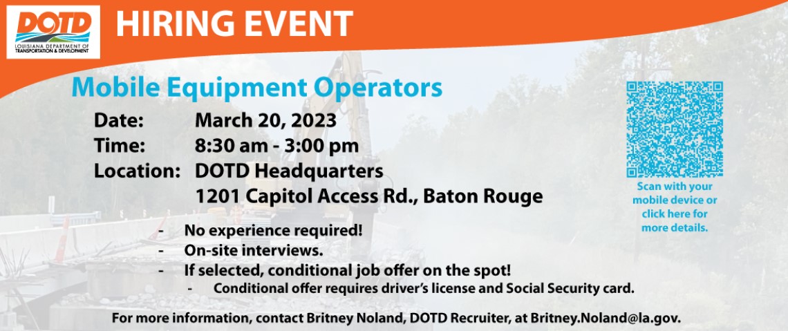 DOTD Hiring Fair